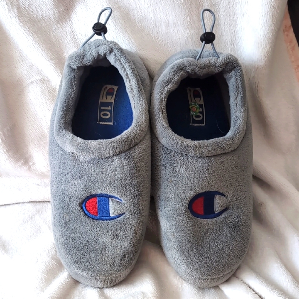 Champion mens Grey One Piece Slippers